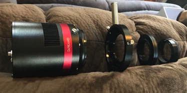 New ColdMOS Color Camera with included adapter + QHY M54 to M54 adapter with filter holder + Precision parts adapter to mate to the RASA
