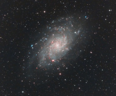 M33 Acquired Nov - Dec 2023, 232 x 5m subs (19.3 hours) with Antlia Quadband Anti-Light Pollution Filter via  ASI6200MC on my Epsilon 160ED powered by the Paramount MX+ mount