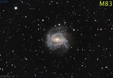 M83  3/17/18  29 x 105sec subs  QHY367c on RASA