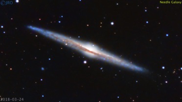 NGC4565 3/24/18  55 x 105sec subs  QHY367c on RASA