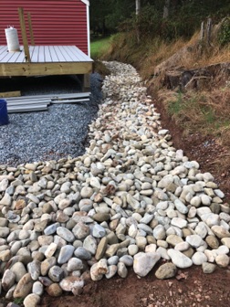 10/14 - Added river stone to my runoff path