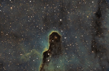 Elephant Trunk nebula captured 12/12 - 12/14 2021 with my GSO 14" RC sporting an ZWO ASI6200 with 2" Chroma 3nm NB filters on my MX+ mount. 1:40mins Ha, 1:20mins OIII and 1:45m SII