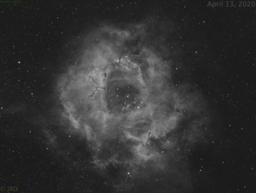 Rosette nebula in Ha Antila 3.5nm filter 50 minutes total on Tak FSQ85EDX w/1.01x on ASI1600MM Pro captured April 13, 2020