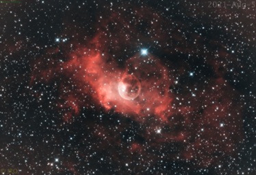Bubble nebula 8/5/21  60x5m subs stacked and processed from my 14" GSO RC using an ASI2400 OSC camera with an L-enh filter on my MX+ mount