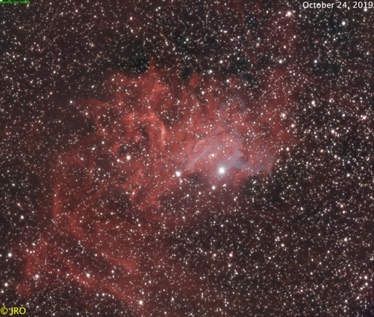 Flaming Star nebula  267x30sec 10/24/19  ASI294C / RASA on MX+