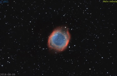 Helix nebula 08/09/2018- 08/05/2018 24 x 90sec subs QHY367C / RASA / CGEPro