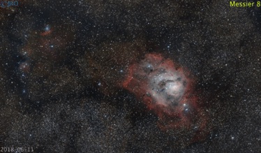Lagoon nebula   6/11/18  35 x 105sec subs QHY367C on RASA