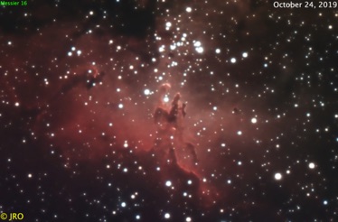 Eagle nebula  42x30sec 10/24/19  ASI294C / RASA on MX+