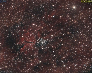 NGC6820  08/09/2018  37 x 90sec subs QHY367C / RASA / CGEPro