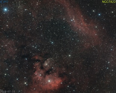 NGC7822  7/15/2018  70 x 90sec subs  QHY367c / RASA / CGEPro