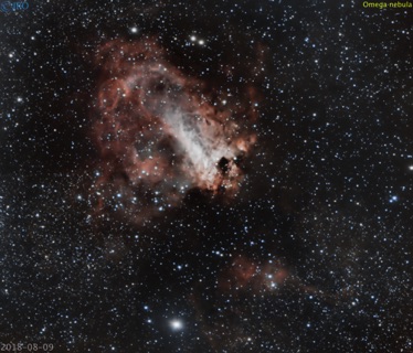 Omega nebula  08/09/2018  35 x 90sec subs QHY367C / RASA / CGEPro