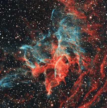 SH2-103  260 x 2min subs taken in June/July  2025 with L-Para filter on RASA with ASI294MC Pro