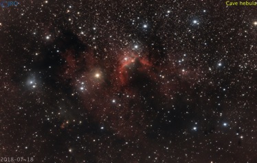 Cave nebula  7/18/2018  51 x 90sec subs  QHY367c / RASA / CGEPro
