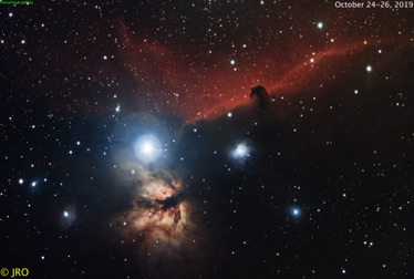 Horsehead nebula  78x30sec 10/24/19 & 10/26/19 ASI294C / RASA on MX+