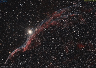 Western Veil nebula  5/09/18  51 x 105sec subs  QHY367c on RASA